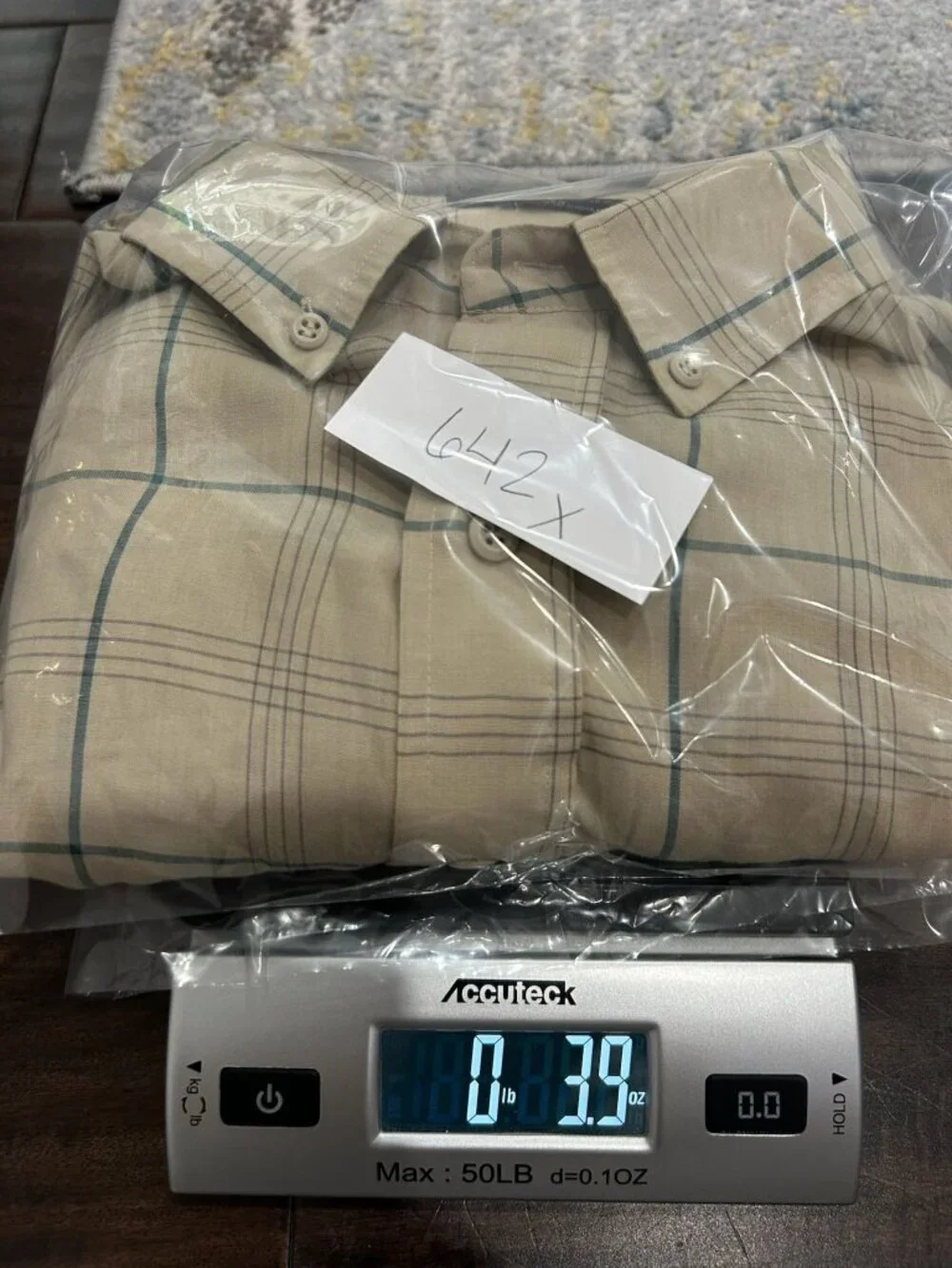 Levis Medium Mens Beige Plaid Short Sleeve Button Up Shirt Pastoral Rusticcore